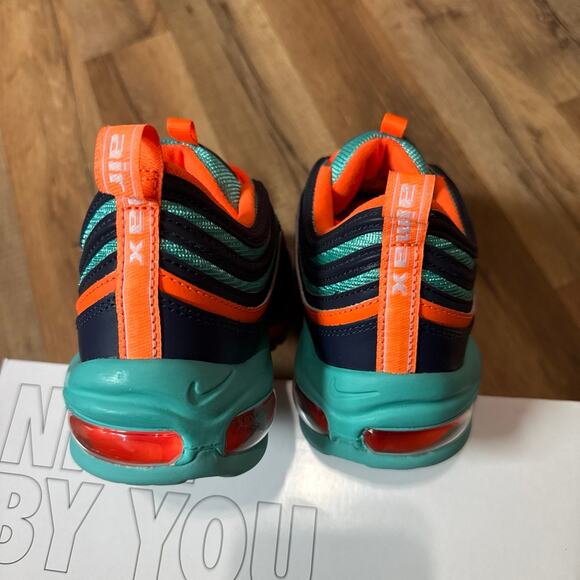 Nike ID Air Max 97 By You Aqua Blue Orange main image 12